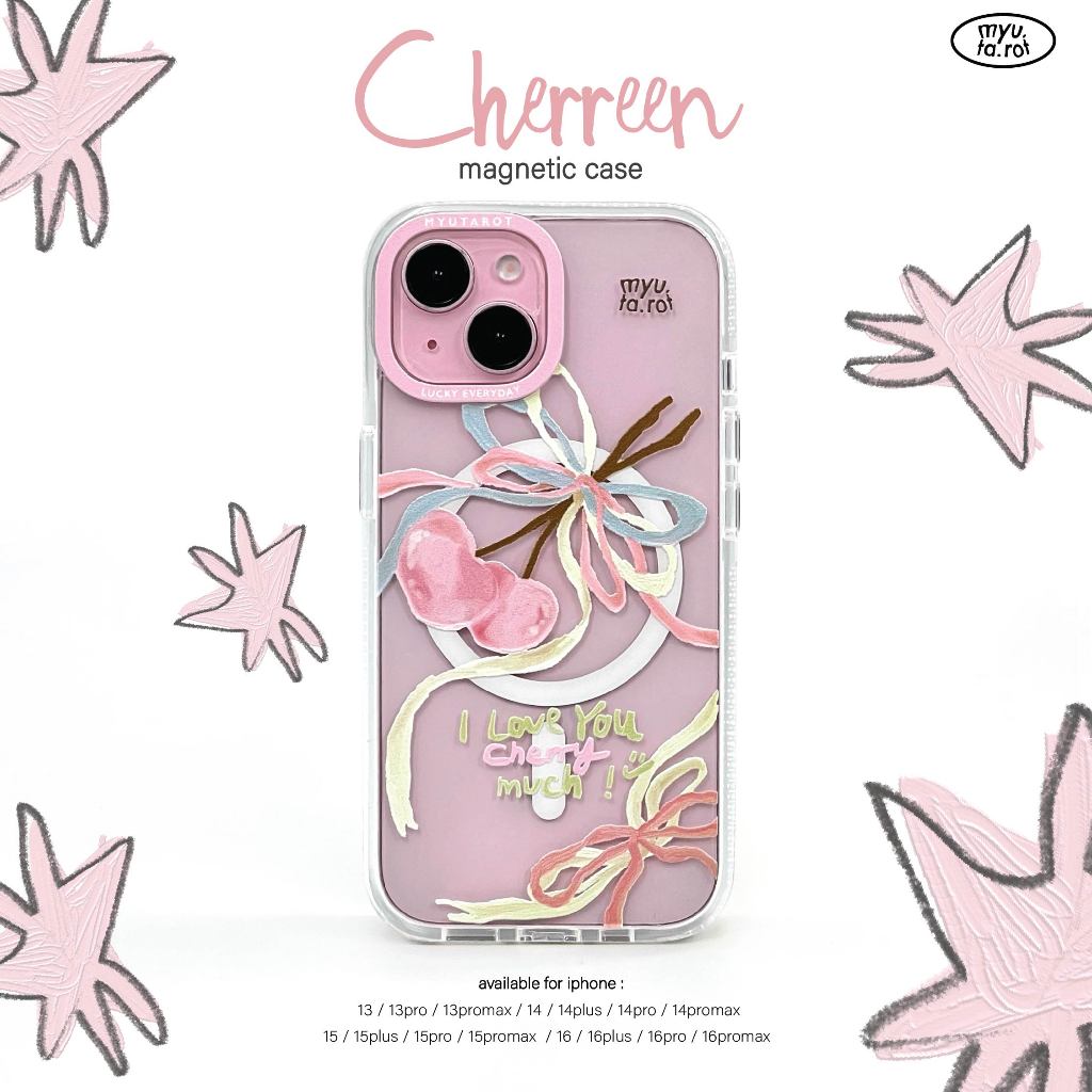 myutarot เคสมือถือ กันกระแทก เคสแม่เหล็ก Magnetic  สำหรับไอโฟน ลาย Cherreen v.02 เคสน่ารัก เคสแบรนด์ไทย
