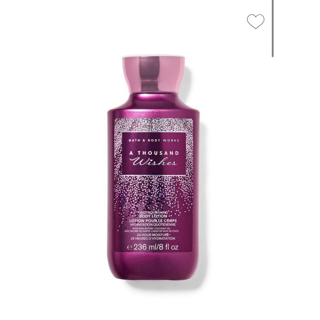 กลิ่นยอดฮิต(แท้100%)bath & body works body lotion กลิ่น A Thousand Wishes 236ml.
