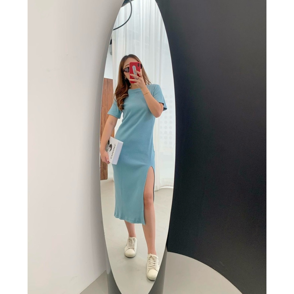 ส่งต่อ เดรสผ้ายืด Wclothes