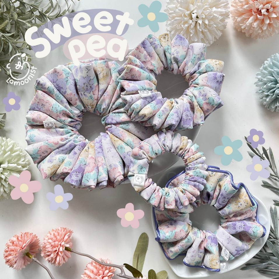 Lamoonist scrunchie • Sweet pea collection