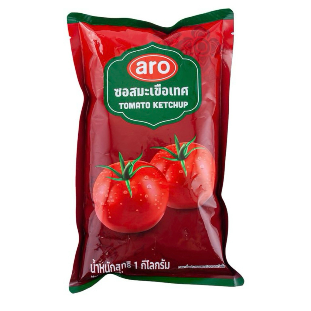 🚗delivery ซอสมะเขือเทศ เอโร่ 1 กก. aro tomato ketchup