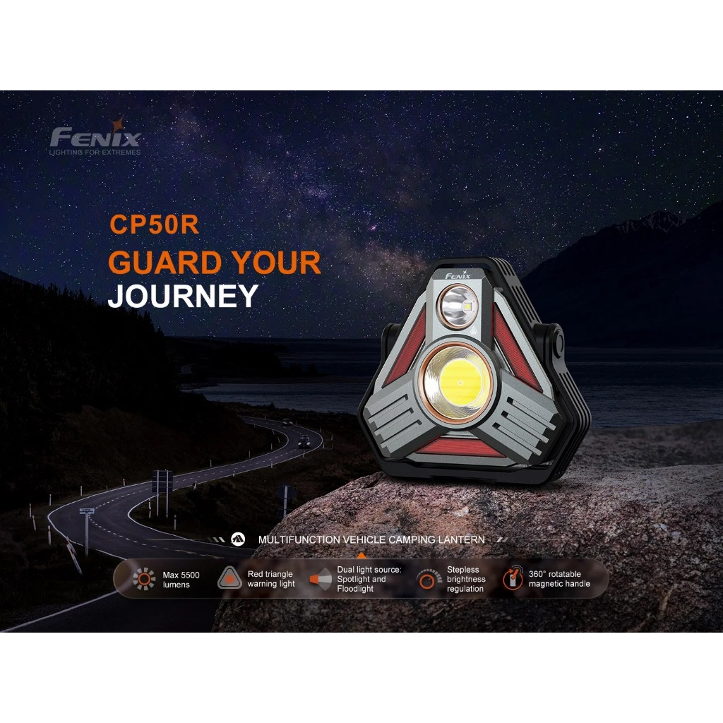 ไฟตะเกียง FENIX CP50R สว่าง 5500 LUMENS ส่องไกล 450 เมตร