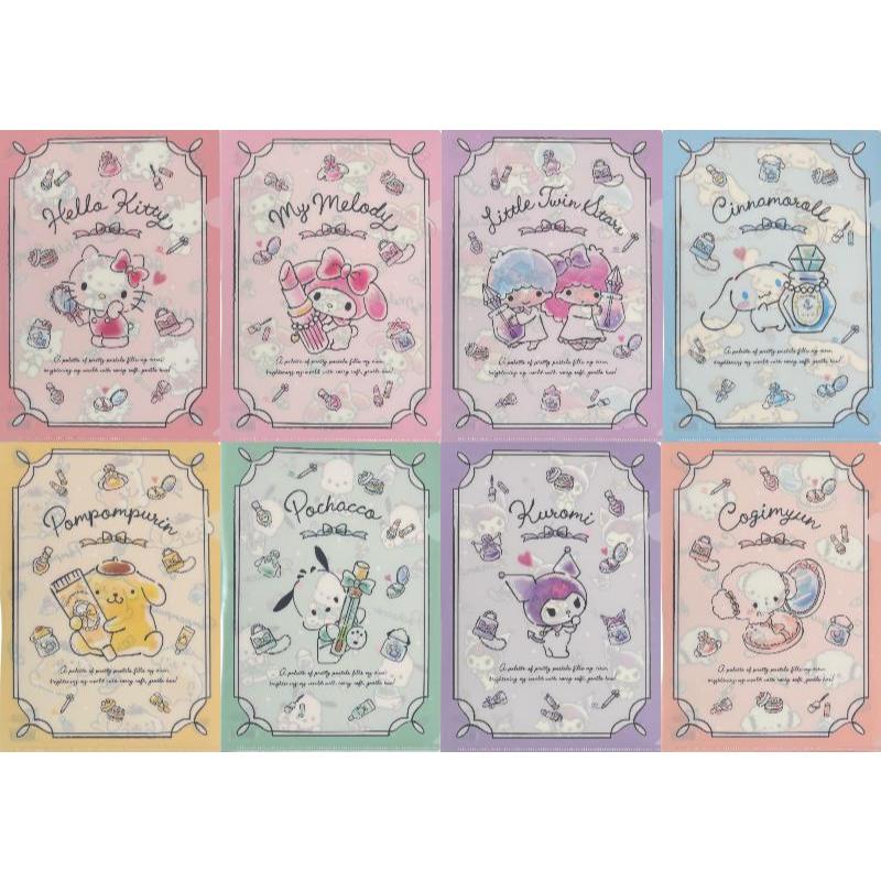 Sanrio ส่งตรงจากญี่ปุ่นโฟลเดอร์แฟ้มพลาสติกSanrio A4 Paper Storage Stationery Japan (Hello Kitty, My 