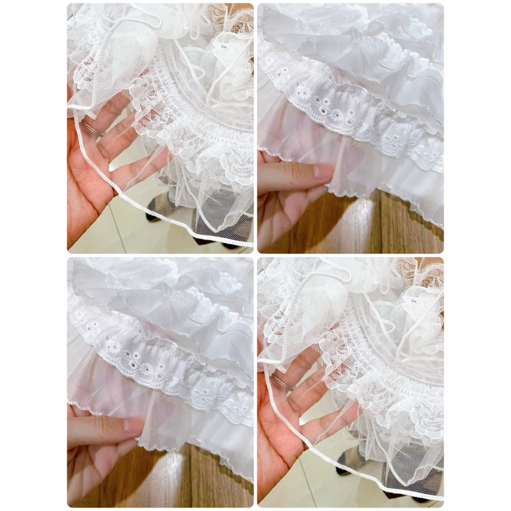 ระบาย ลูกไม้ แต่งขอบชายเสื้อผ้า