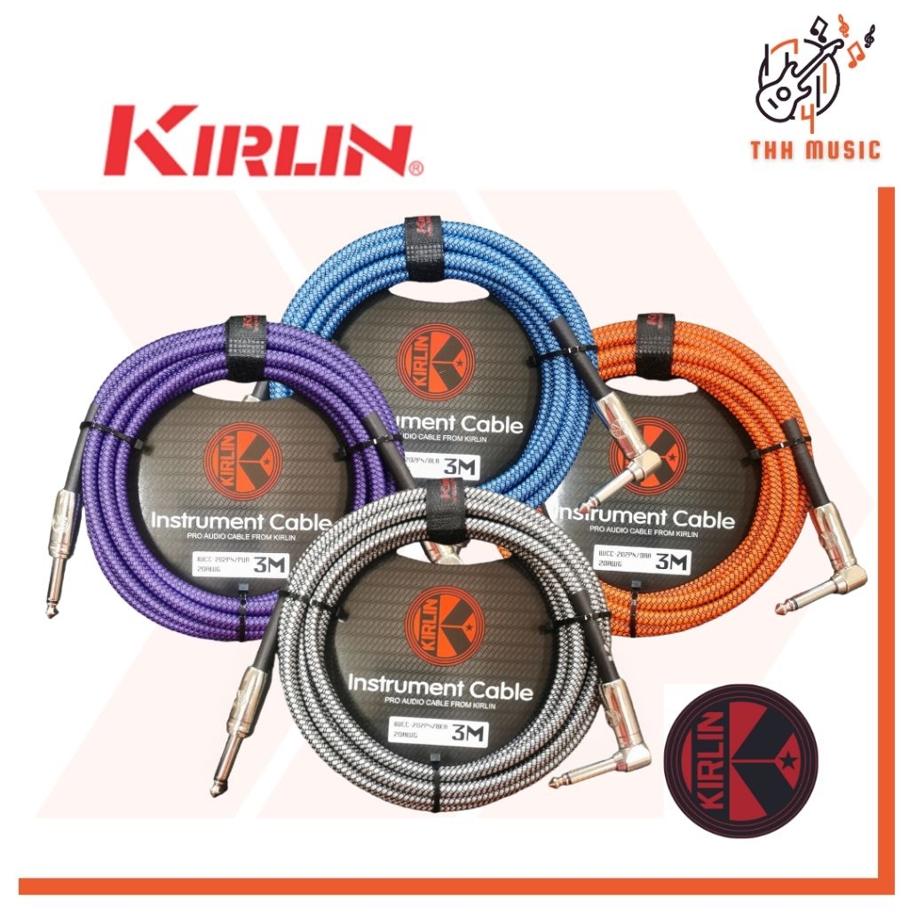 สายแจ๊คกีตาร์ เบส Kirlin IWCC-202PN 20AWG 3M/6M