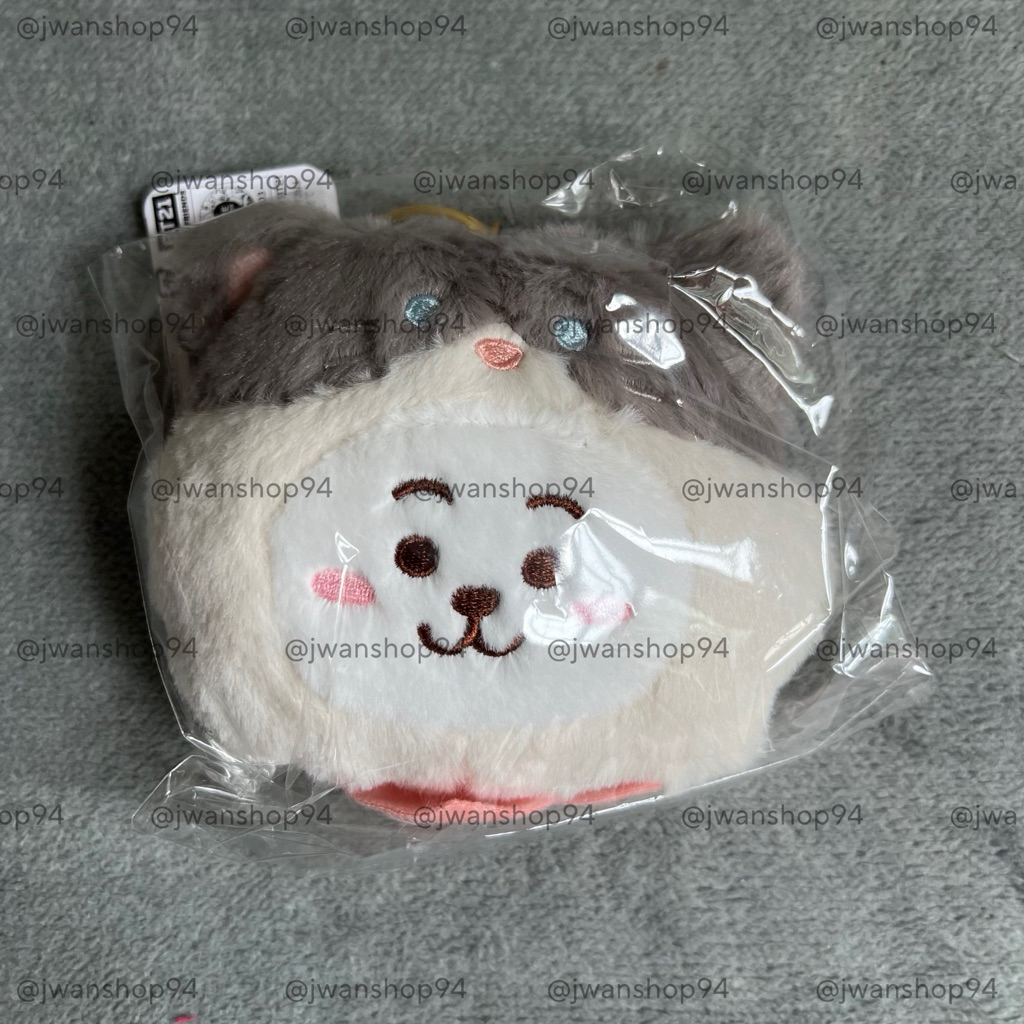 [พร้อมส่ง] พวงกุญแจใส่การ์ดได้ BT21 RJ Cat Day