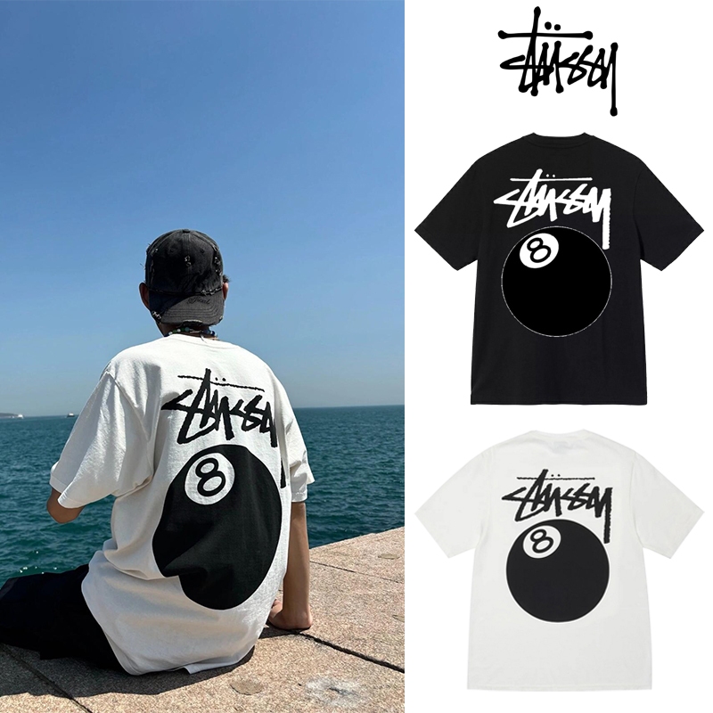 เสื้อยืด Stussy แท้ 8 Ball Tee Black/White(US)