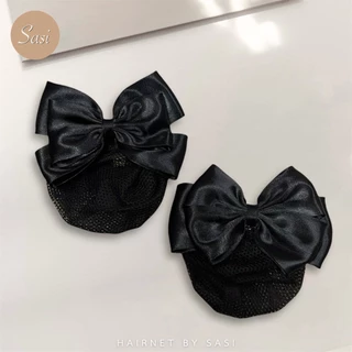 Hairnet/เน็ตติดผม ขนาดเล็ก โบว์ไม่มีหาง ทรงสวย ถูกระเบียบ