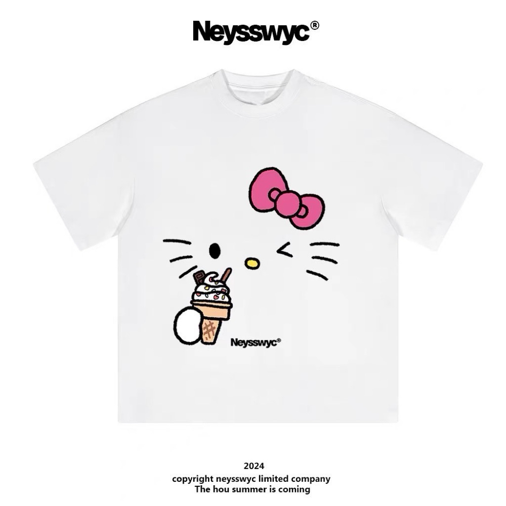 พร้อมส่ง ‼️เสื้อ Neysswyc X HELLO KITTY (แท้) XL