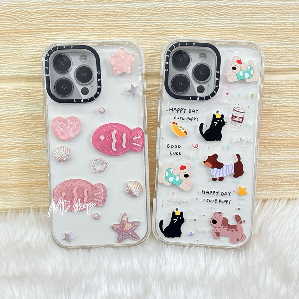 🎉Mobest case เคสใสพิมพ์ลาย น่ารัก สำหรับรุ่น iP 15promax 16promax (สินค้าจัดส่งในไทย)