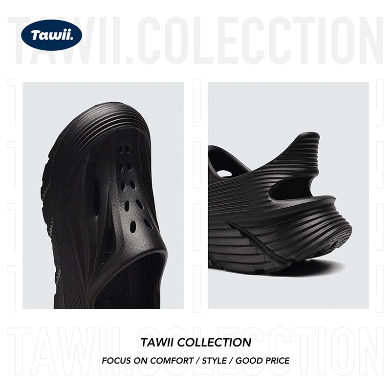 Tawii. รองเท้าแตะ รองเท้าแตะลําลอง กันลื่น UNISEX วัสดุ EVA กลางแจ้ง รองเท้าหัวโต ส้นหนา 5 ซม - รูปที่ 6
