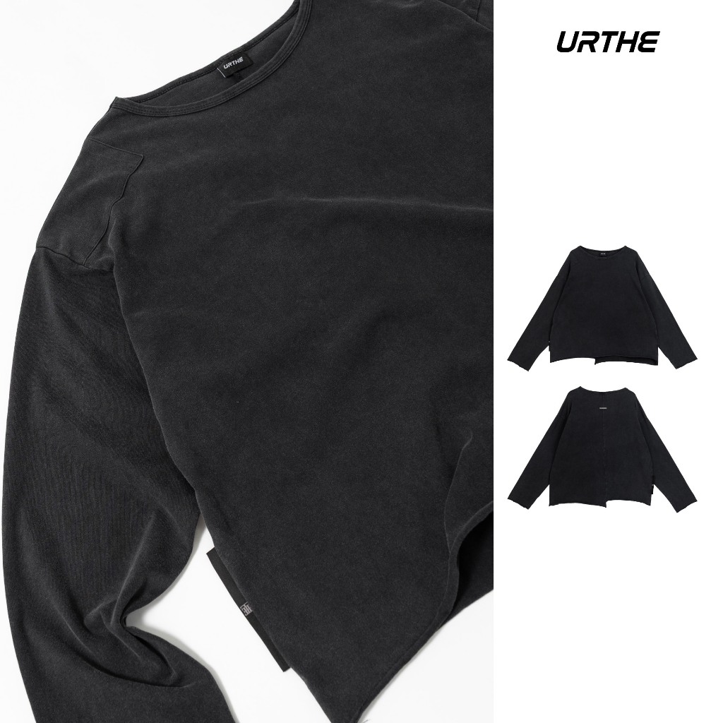 URTHE - เสื้อยืด แขนยาว รุ่น PERQUISITE FADED LONG SLEEVE TEE