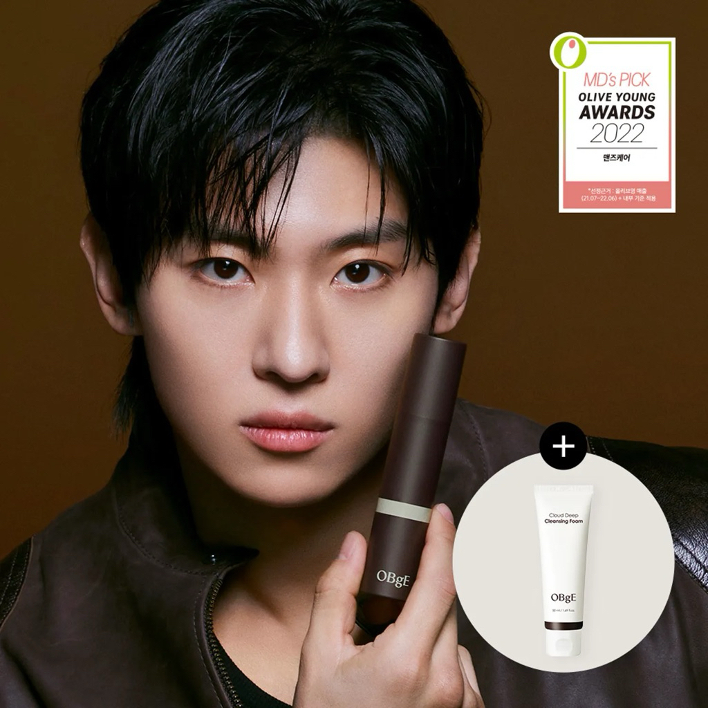 (ของแท้/พร้อมส่งจากไทย) OBgE Natural Cover Foundation Set (13g + Deep Cleansing Foam 50ml)