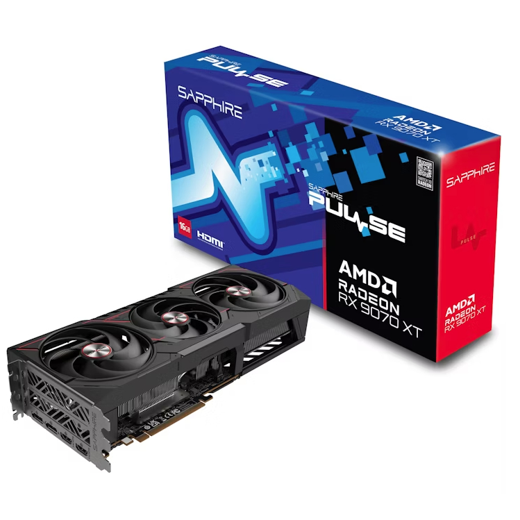 Sapphire Pulse Radeon RX 9070 XT Gaming 16GB GDDR6 PCI-Express Graphics Card