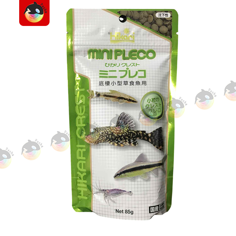 Hikari Crest Mini Pleco ฮิคาริ อาหารเม็ดจมสำหรับปลาและกุ้งกินพืชขนาดเล็ก ปลาซัคเกอร์  ปลาออตโต้