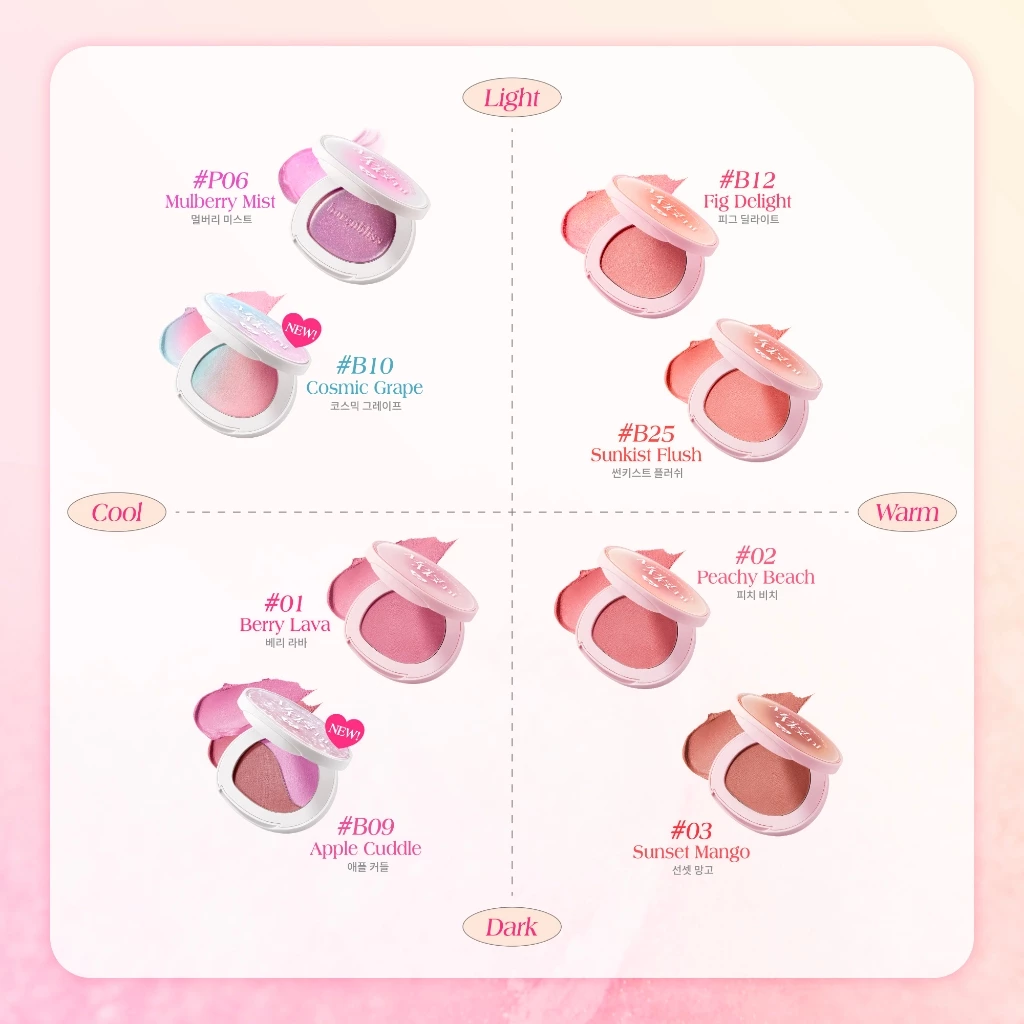 bnb barenbliss Moist Mochi Paste Powder Blush บลัชครีม 3in1 เม็ดสีนุ่ม thumbnail 8