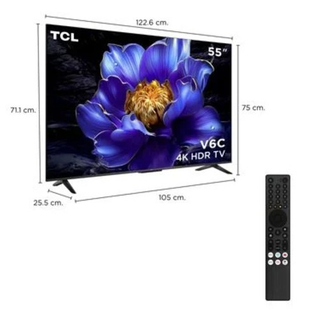 TCL ทีวี 4K ขนาด 55 นิ้ว รุ่น 55V6C ระบบ GOOGLE TV สมาร์ท ทีวี รุ่นใหม่ปี 2025 ผ่อน 0% ได้ - รูปที่ 4