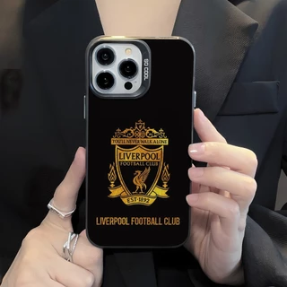 ลิเวอร์พูล FC เคสสําหรับiphone 17 Pro Max 15 14 XR 13 11 8 7 แฟชั่นชุบโลหะCool Creativeแบรนด์อินเทรนด์เคสซิลิโคนอ่อนนุ่ม