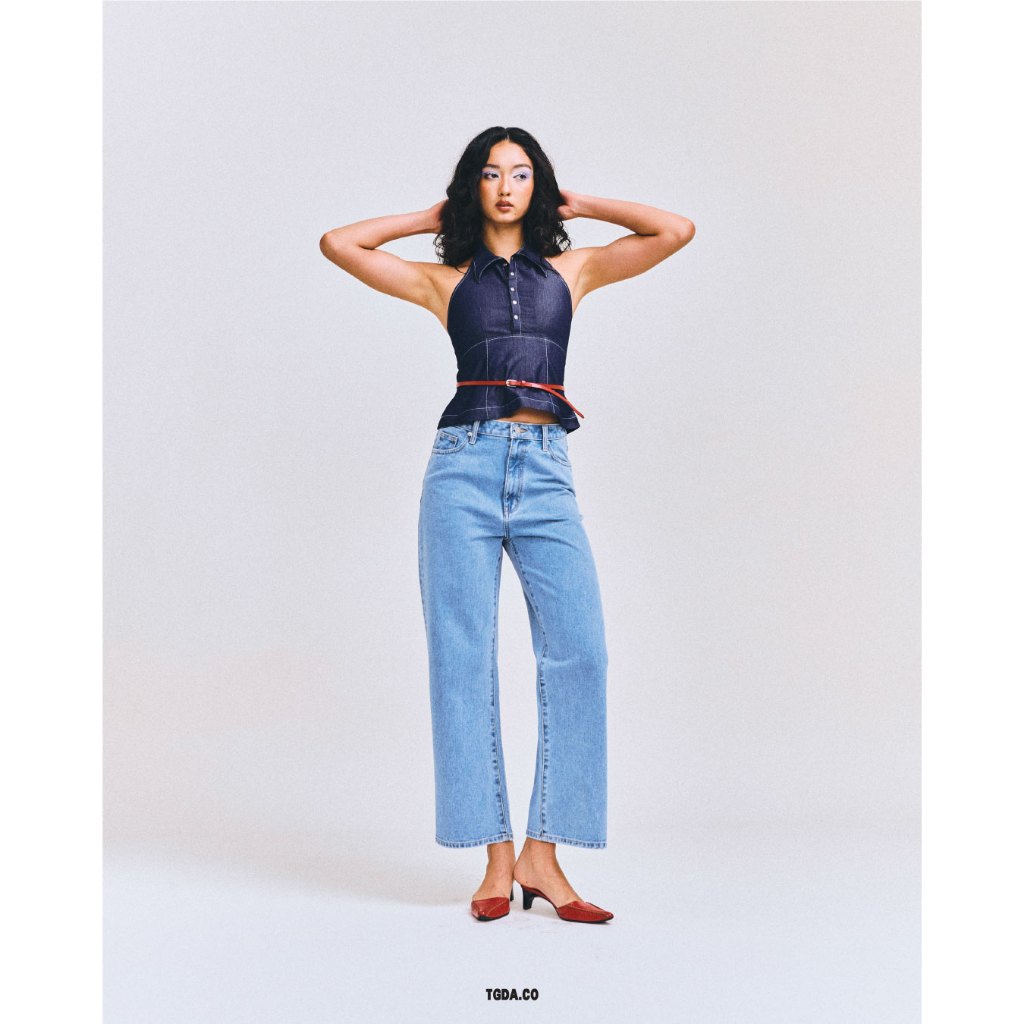 TGDA.CO - กางเกงยีนส์ Body girl รุ่น Greyham pants (พร้อมส่ง)