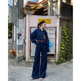 Y2.NEW CLASSY JEANS กางเกงยีนส์ขากระบอก
