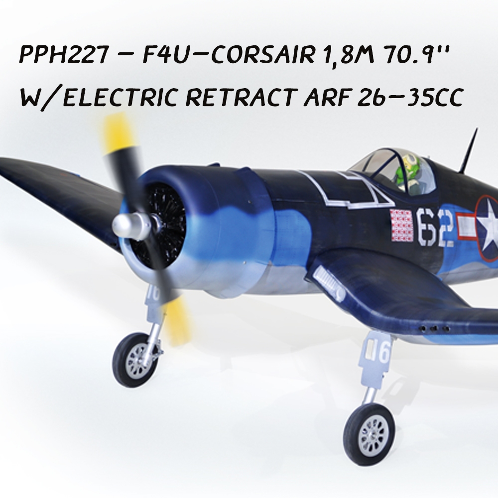 Phoenix Model  PH227 - F4U-CORSAIR 1,8m 70.9'' W/Electric Retract ARF 26-35cc