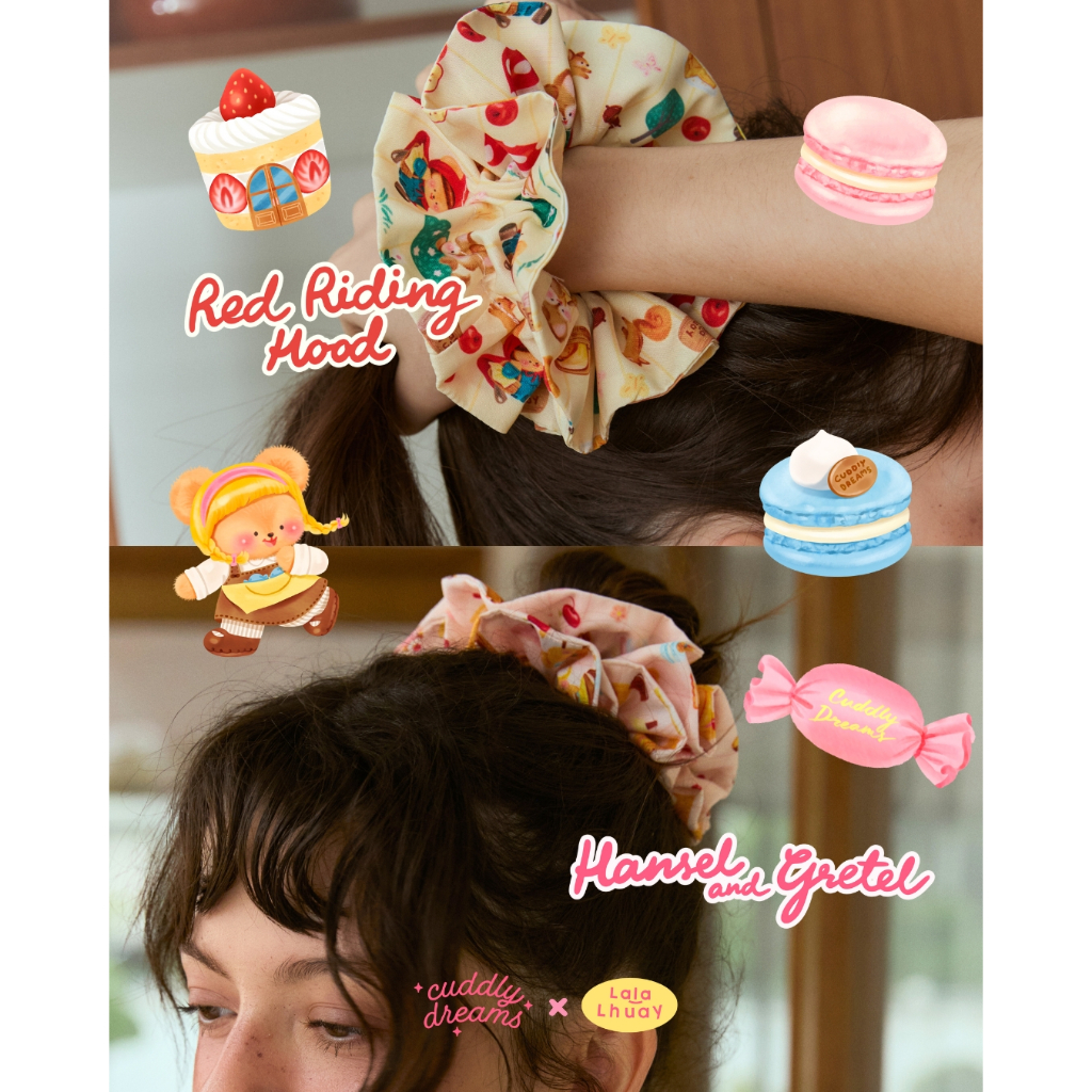 Scrunchies ยางรัดผม - Cuddly Dreams X Lalalhuay Collection