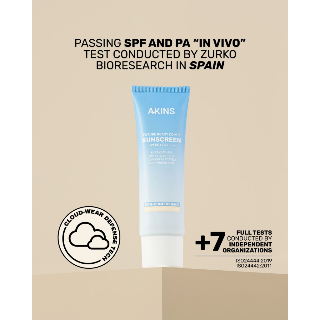 AKINS FUTURE READY COMFY SUNSCREEN SPF50+ PA++++