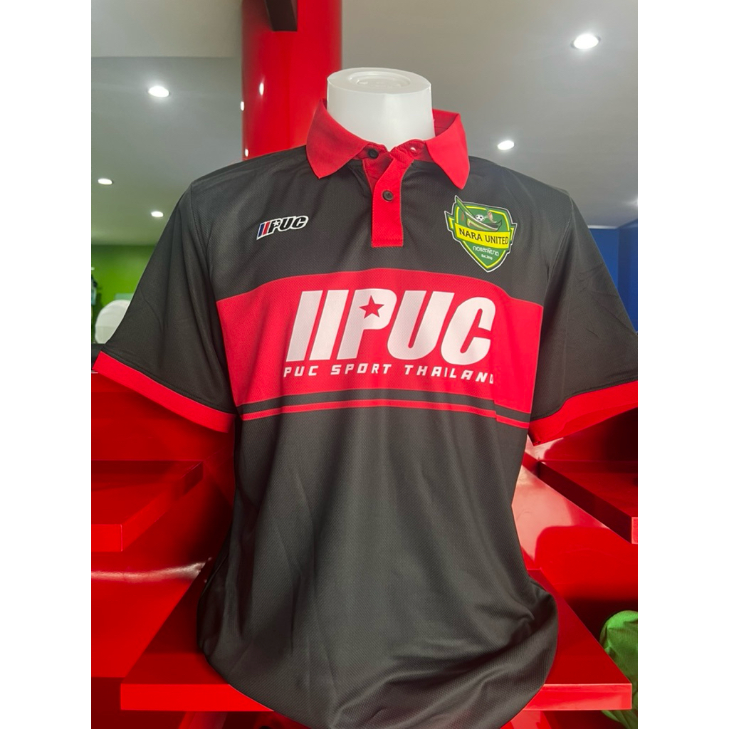 เสื้อโปโล Nara United 2025/2026 สีดำลายแดง
