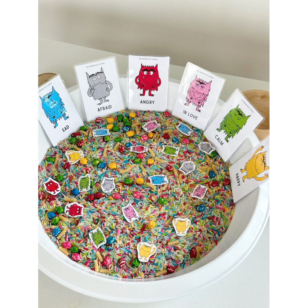 Emotion sensory bin filler ธีมอารมณ์