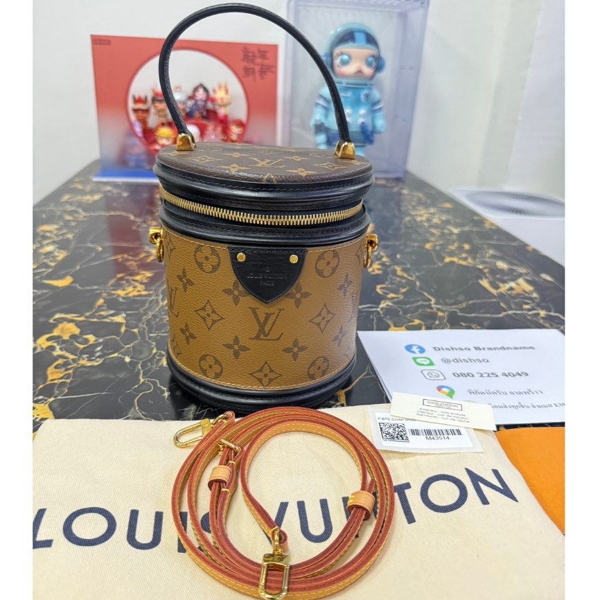 [ สินค้ามือสอง ] ของแท้ Louis Vuitton กระเป๋าสะพายข้าง กระเป๋าถือ รุ่น Louis Vuitton Cannes Handbag 
