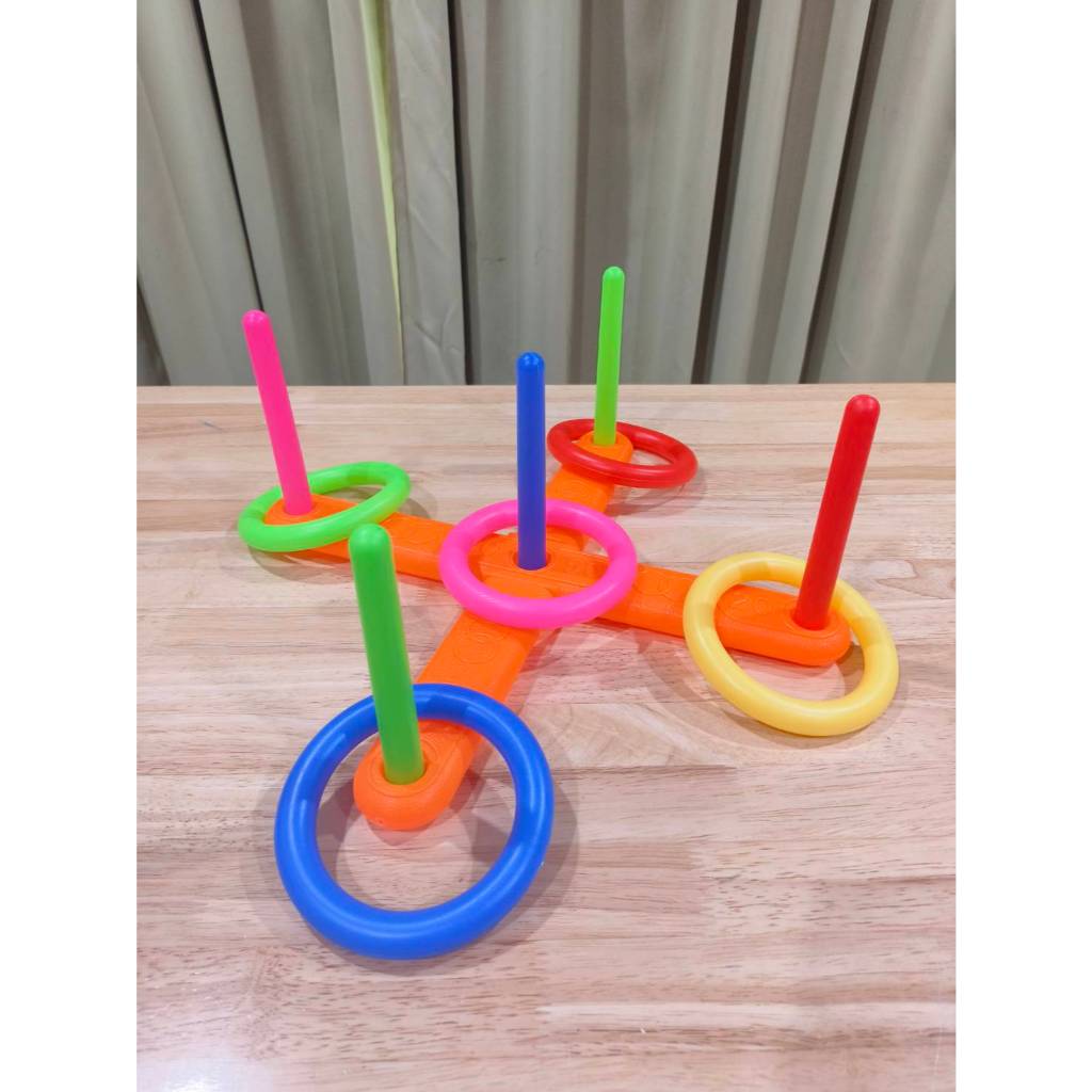 พร้อมส่งจากไทย  ของเล่นเสริมพัฒนาการ เกมโยนห่วง ฝึกกล้ามเนื้อ สายตา ราคา ถูกที่สุด ดีลบีเคเค แกลเลอรีภาพที่ 9