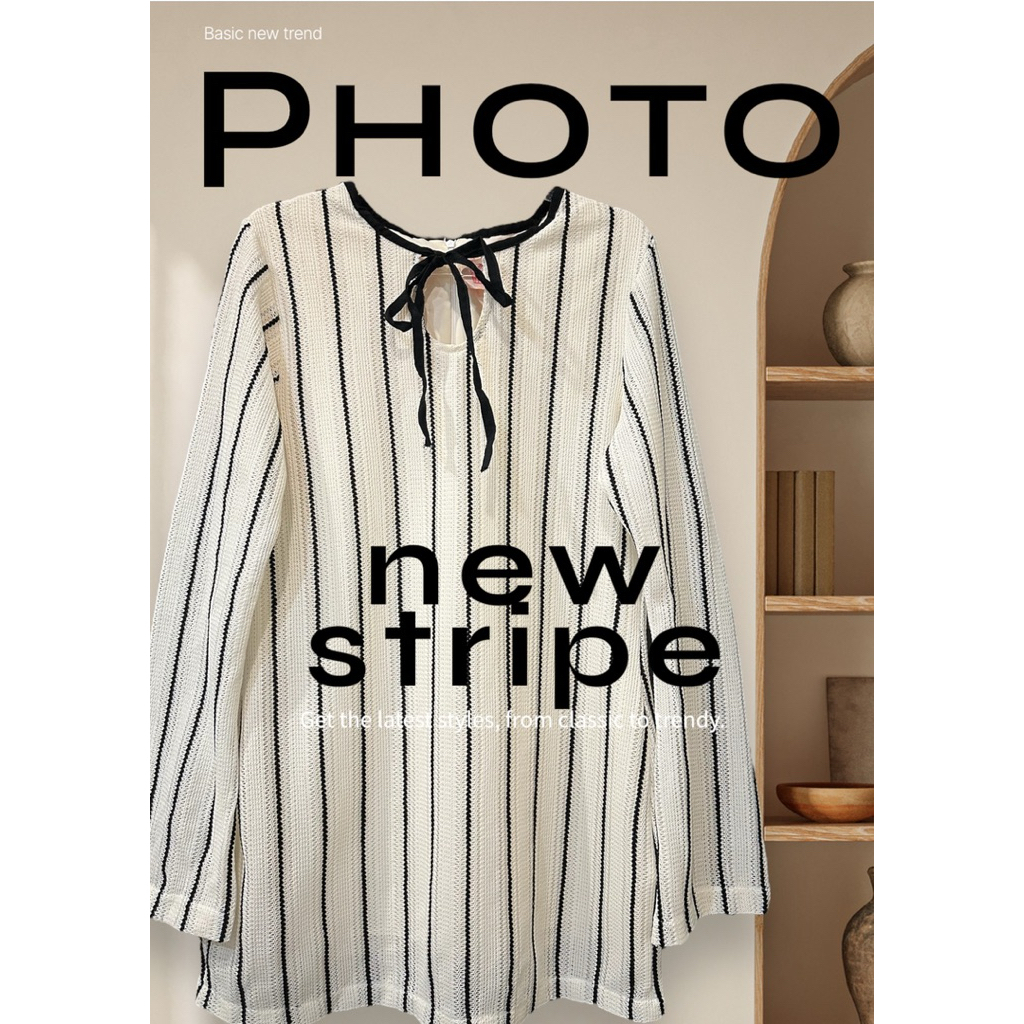 มินิเดรสลายทางจากแบรนด์ 3 pcs basket