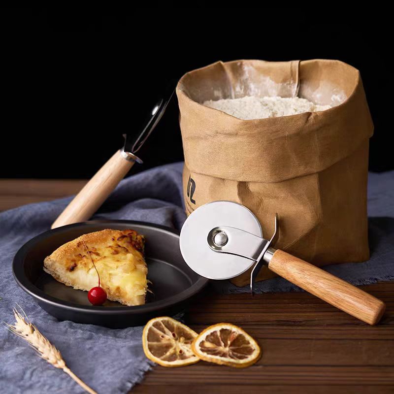 ส่งไว มีดพิซซ่าล้อเดียวเครื่องมือเบเกอรี่ Pizza Cutter ที่ตัดพิซซ่า มีดตัดพิชซ่า ที่ตัดพิซซ่าสเตนเลส - รูปที่ 5