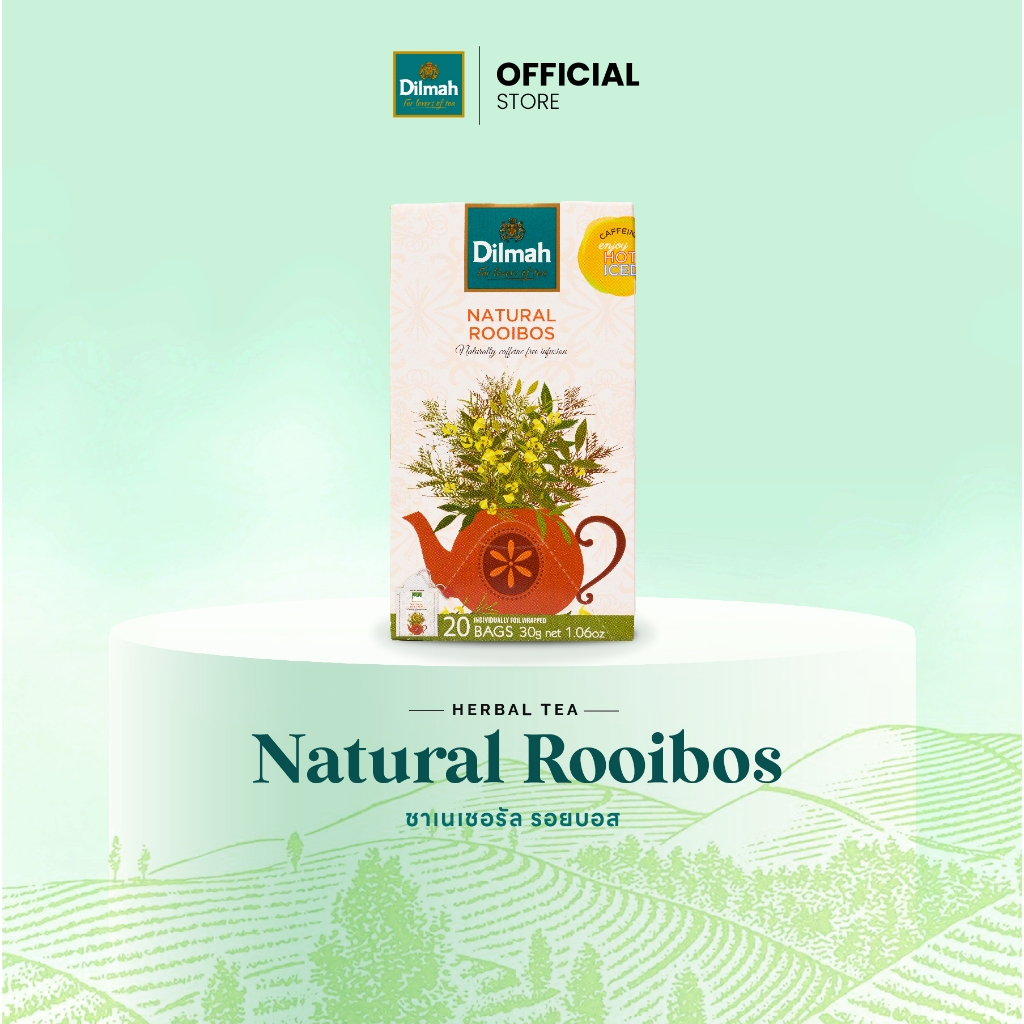 Dilmah ชาซอง ชารอยบอส ชาสมุนไพรไม่มีคาเฟอิน | Natural Rooibos Tea 1.5g x 20Tbags