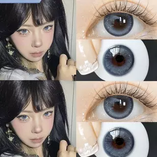 0.00-6.00 Midroo คอนแทคเลนส์ เลนส์ค่าสายตาสั้น snowflake เลนส์น่ารักๆ Juliet Contact Lens รายเดือน
