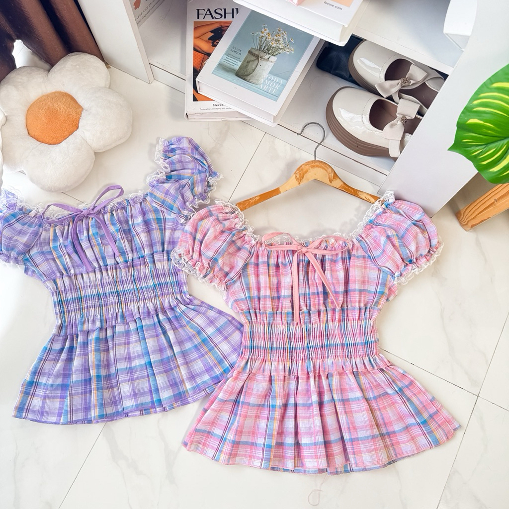 เสื้อแขนตุ๊กตาอก 32-48 ลูกไม้สม็อคเอว ( BB9 )