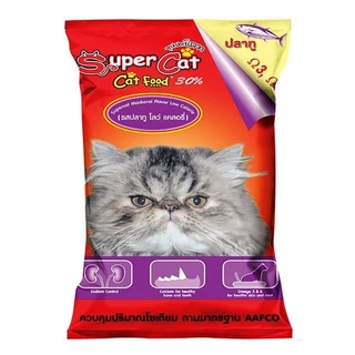(อาหารแมวเม็ด) ซุปเปอร์แคท Super Cat ซุปเปอร์ แคท สูตรควบคุมความเค็ม (ขนาด 1 ก.ก)