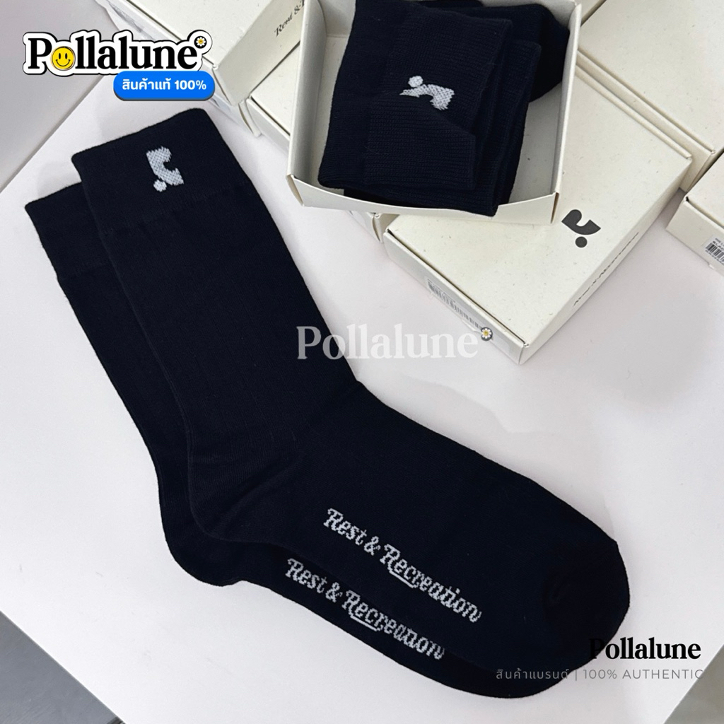 มีโค้ดลด 20% [ พร้อมส่ง ] ถุงเท้า RR  REST&RECREATIO N