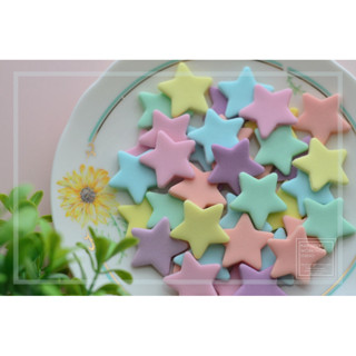 🌷⭐️น้ำตาลแต่งเค้ก ดาว คละสีพาสเทล (2.5cm)⭐️🧁