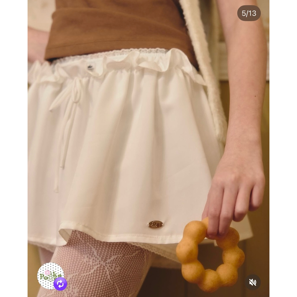 🍑Pokee_peeko🍑 New : Wynn skort✨ White Size M