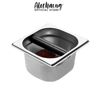 Alechaung ที่เคาะกากกาแฟ ถังเคาะกากกาแฟ Knock Box ขนาด 2L อุปกรณ์สำหรับกาแฟ สแตนเลส