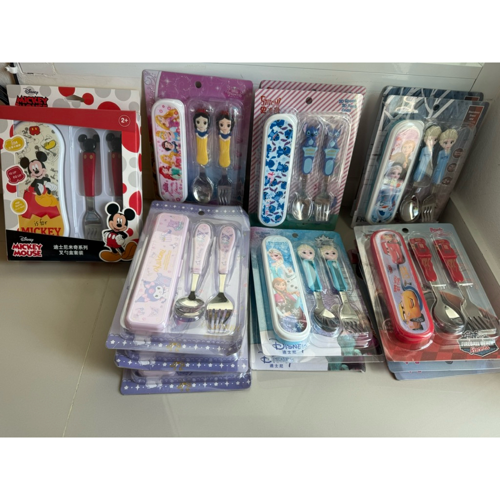พร้อมส่ง ช้อน ส้อม Disney