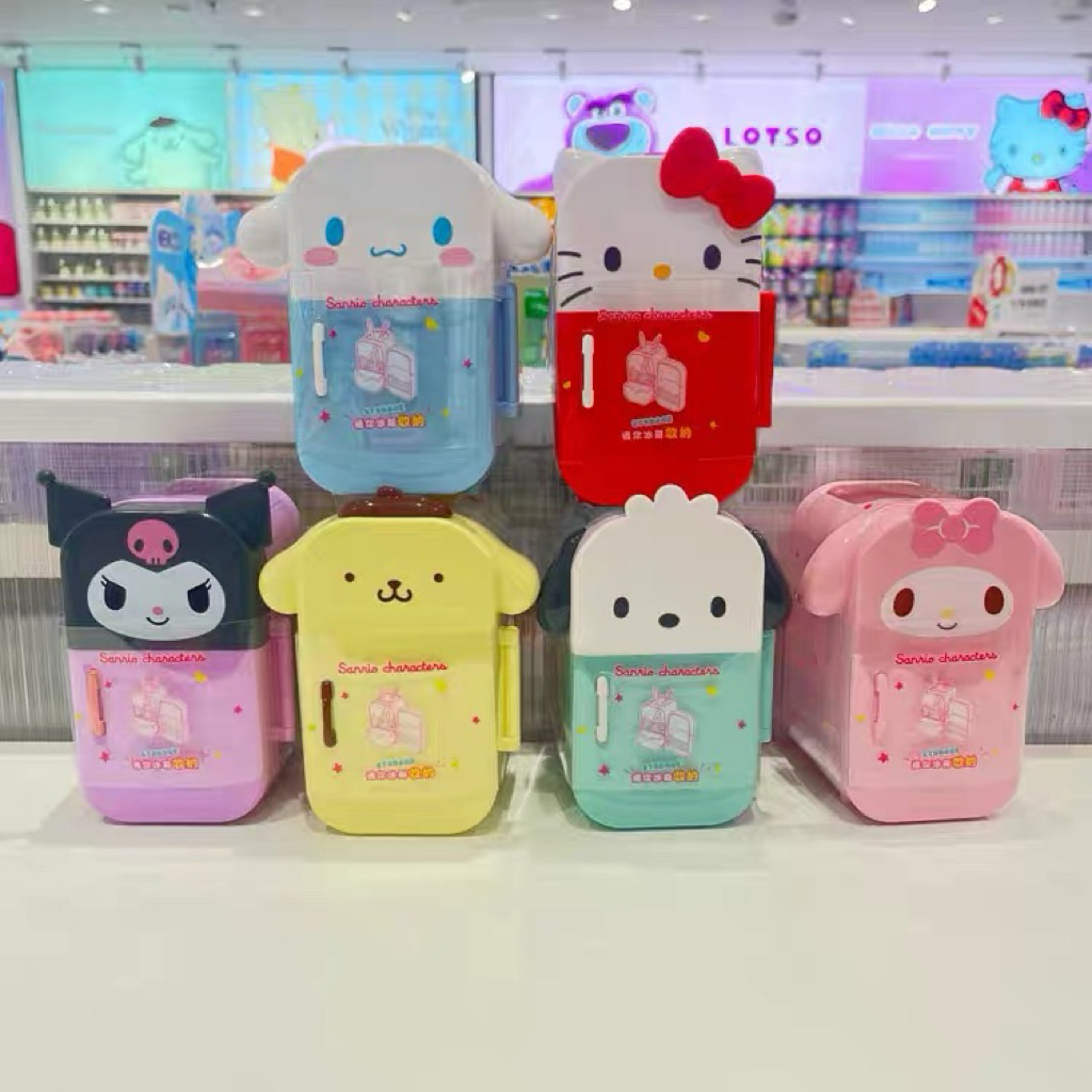 🎀พร้องส่ง กล่องเก็บปากกา ดินสอ Sanrio x Miniso ลิขสิทธิ์แท้ 💯
