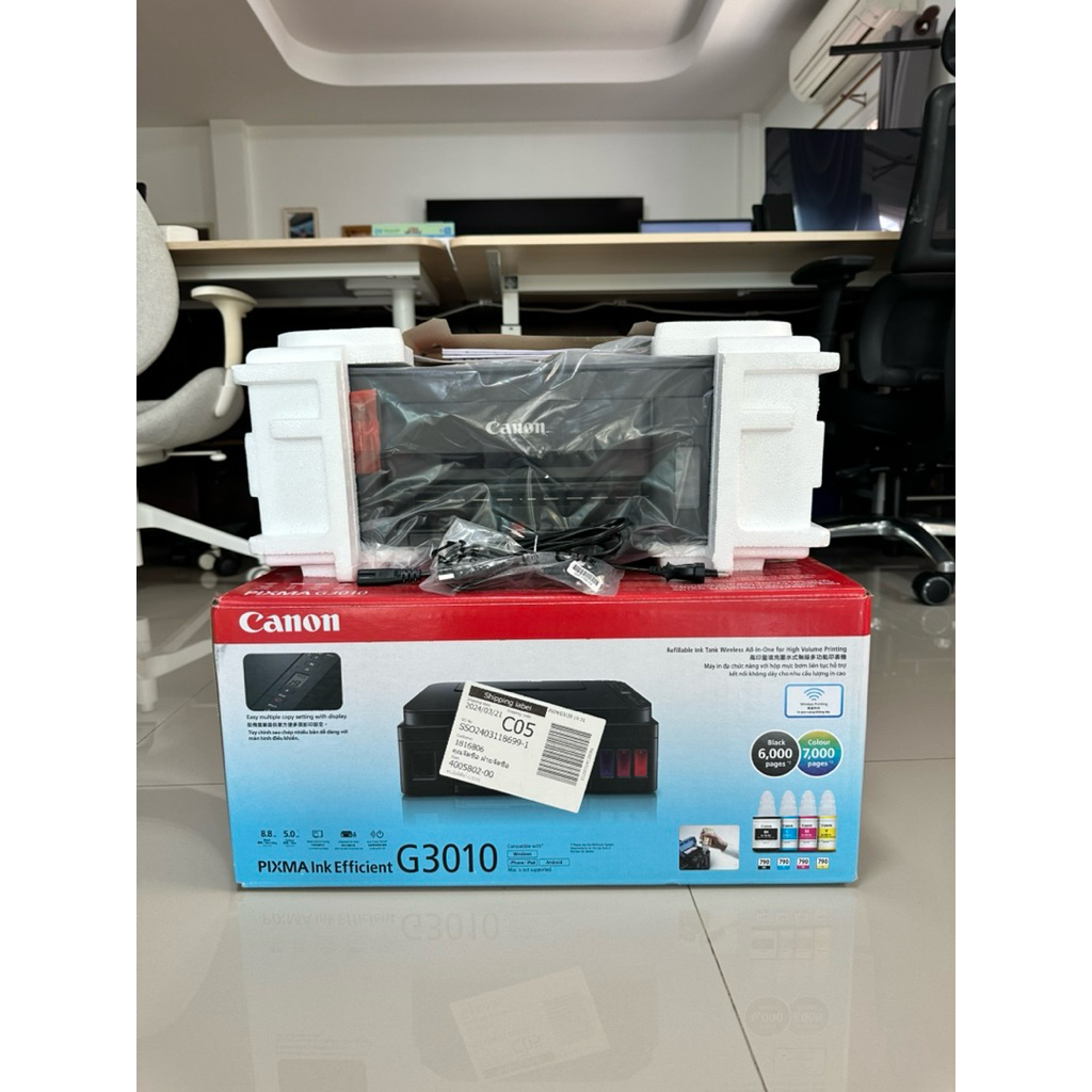 CANON G3010wifi เครื่องเปล่าเครื่องใหม่*ไม่มีหัวพิมพ์*ไม่มีหมึก*นอกนั้นอุปกรณ์ครบ*