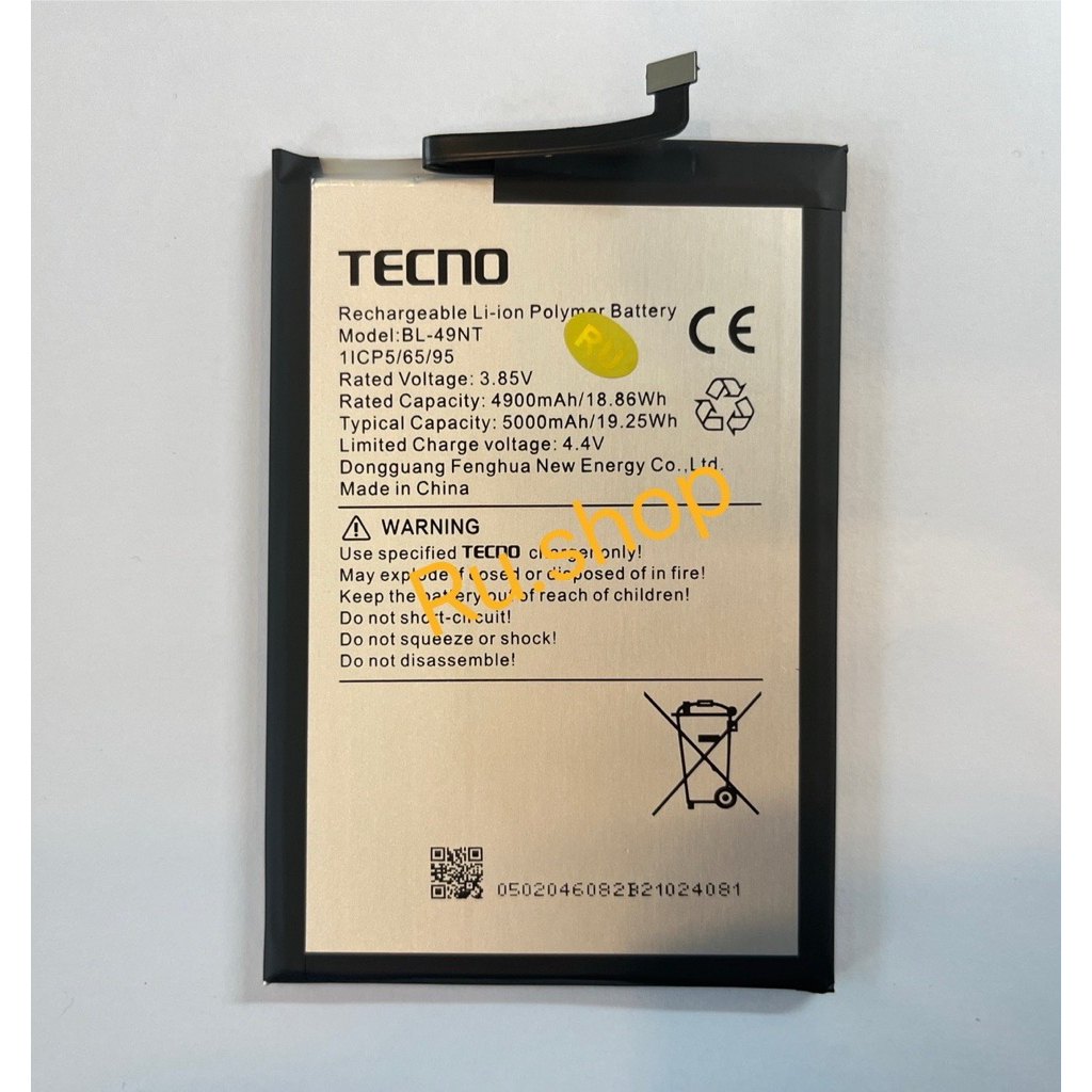 แบตเตอรี่ Tecno Spark GO 2023 / POP 7 PRO / Spark 6 Go 2023 BF7,KE5 (BL-49NT) แบต Tecno Spark GO 202