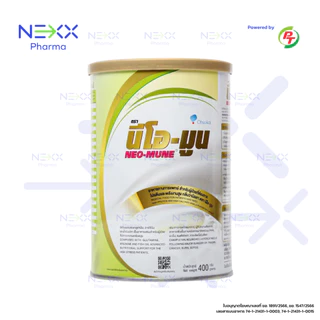 NEO-MUNE นีโอ-มูน อาหารทางการแพทย์สำหรับผู้ป่วยที่ต้องการโปรตีนและพลังงานสูง ชนิดผง ชง ดื่ม 400 g