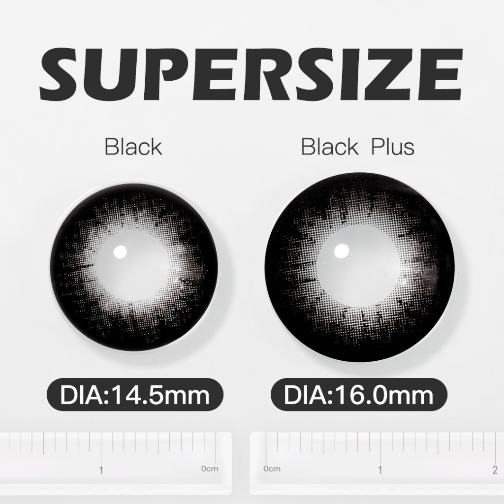 Magister คอนแทคเลนส์ 6 เดือน การมองเห็นปกติ ตาโต ซีรีย์ซุปเปอร์ไซส์ 14.5/16MM คอนแทคเลนส์สีดำ คอนแทค