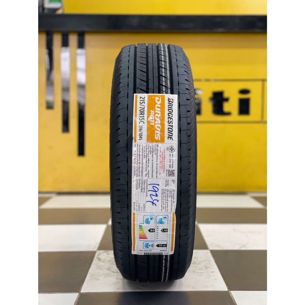 ยาง BRIDGESTONE DURAVIS R611 ขนาด 215/70R15 ยางใหม่ปี2025