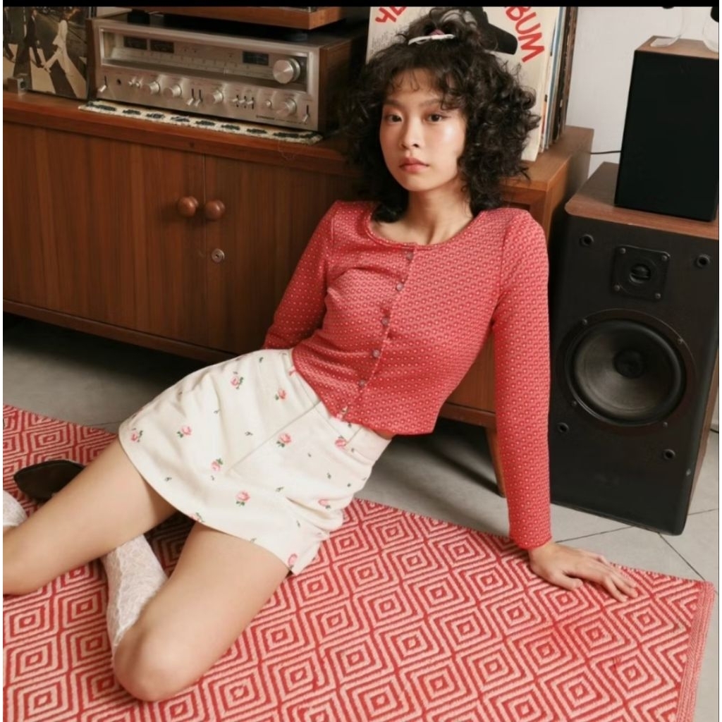 🌸กางเกงกระโปรง Beming Red Rose collection
