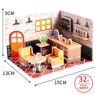 จิ๊กซอว์โมเดลห้อง3มิติ ร้านค้า จิ๊กซอว์กระดาษ 3D Jigsaw puzzle 2025
